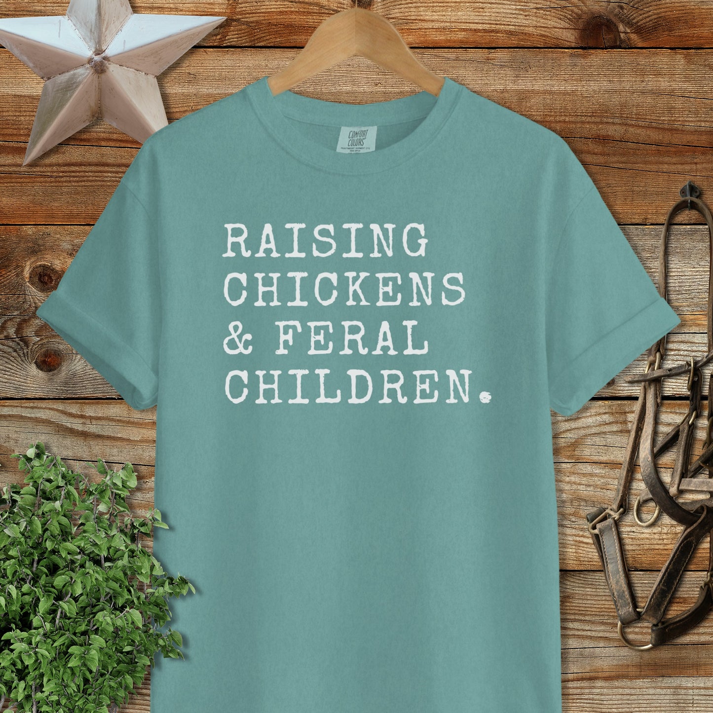 Chickens & Feral Children Heavyweight Tee