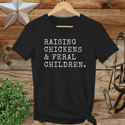 Chickens & Feral Children Ladies Tee