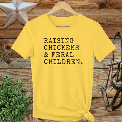 Chickens & Feral Children Ladies Tee