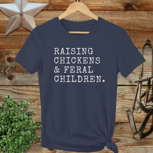 Chickens & Feral Children Ladies Tee