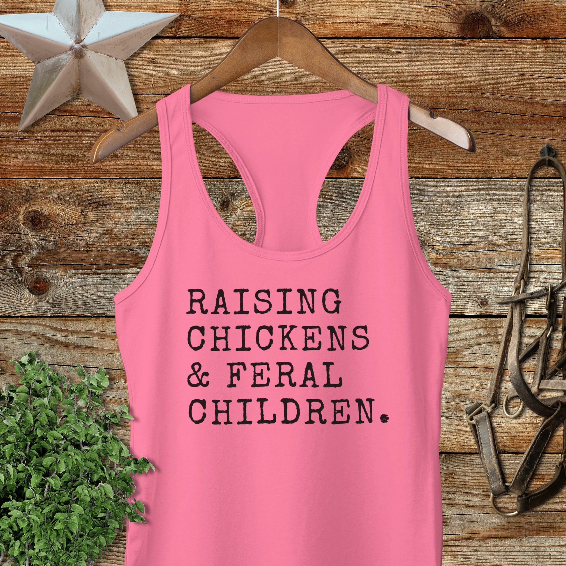 Chickens & Feral Children Racerback Tank