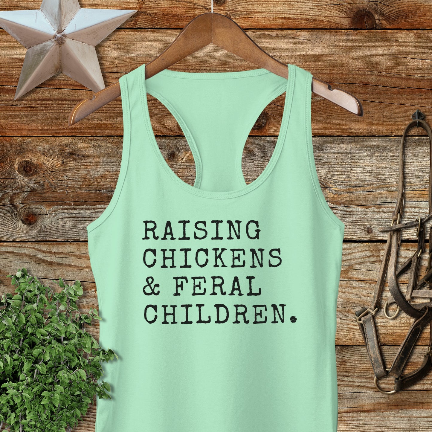 Chickens & Feral Children Racerback Tank