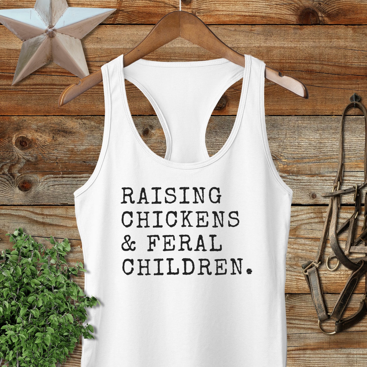 Chickens & Feral Children Racerback Tank