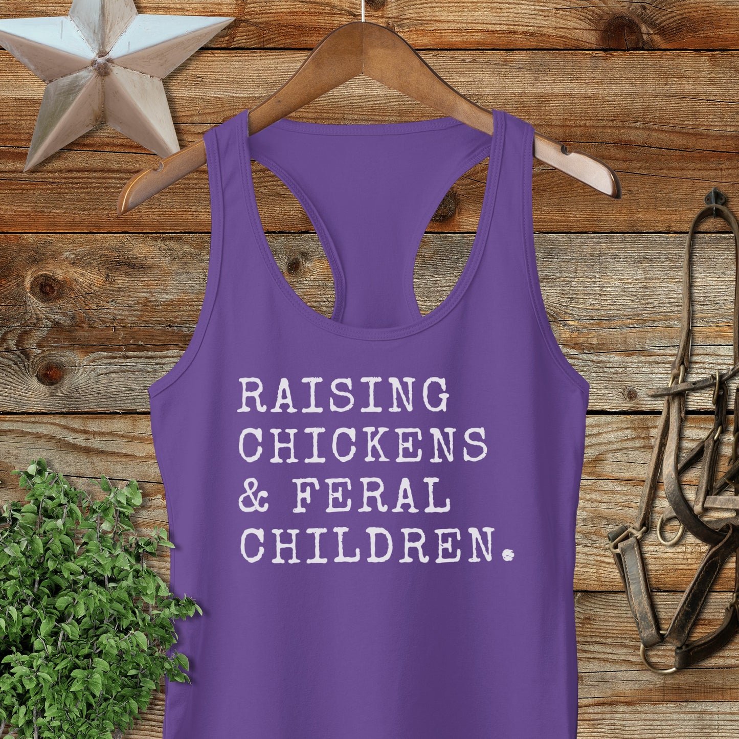 Chickens & Feral Children Racerback Tank