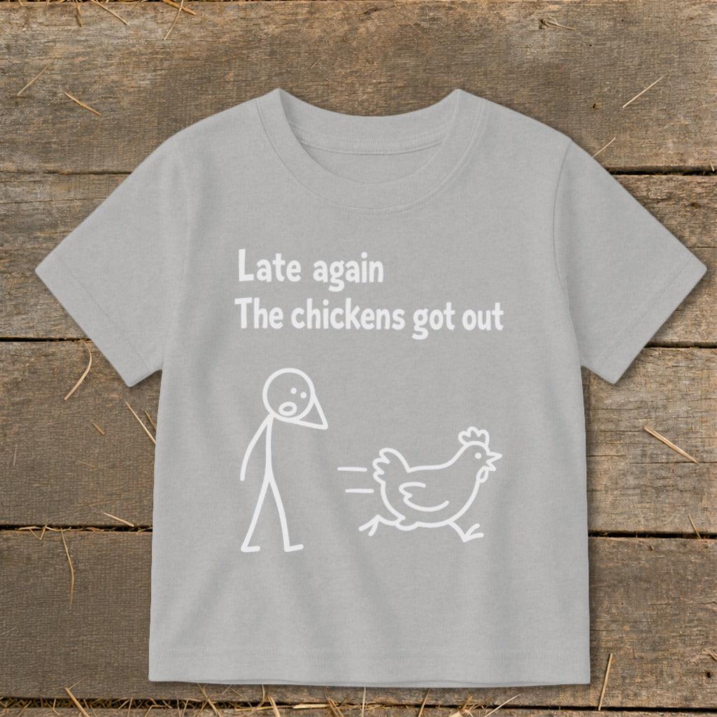Chickens Got Out Toddler Tee