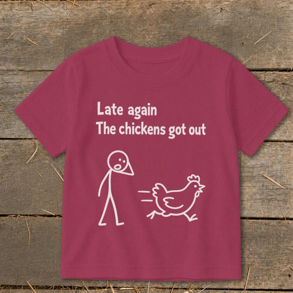 Chickens Got Out Toddler Tee