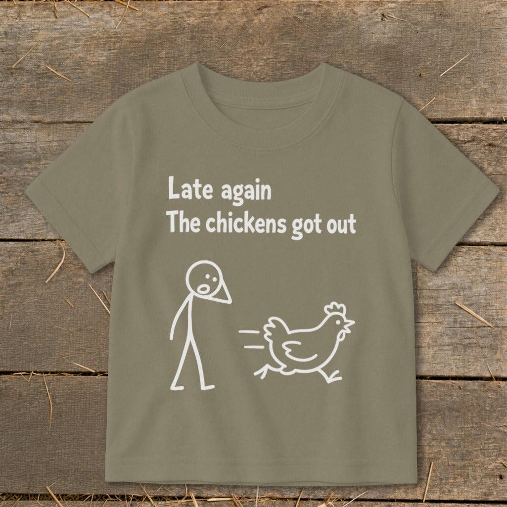 Chickens Got Out Toddler Tee