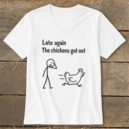 Chickens Got Out V-neck