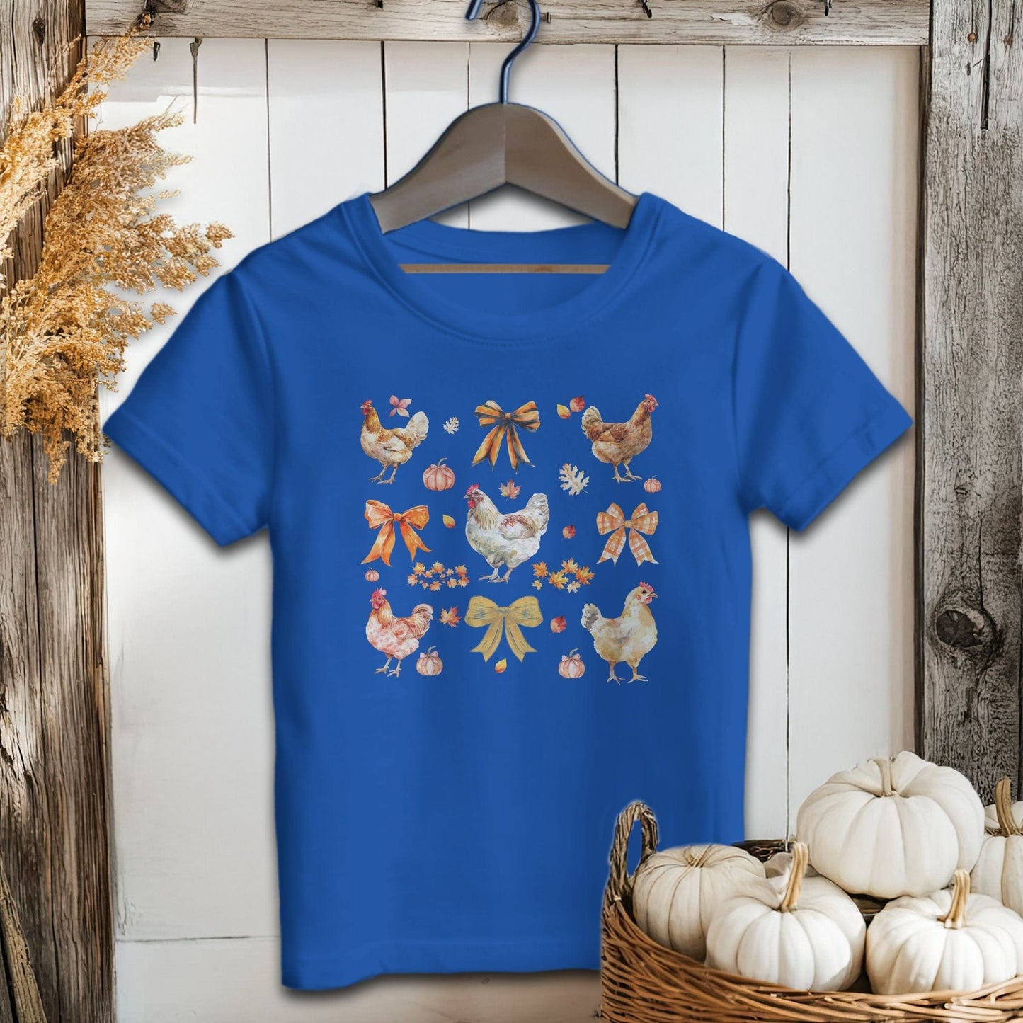 Chickens and Bows Fall - Baby Shirt