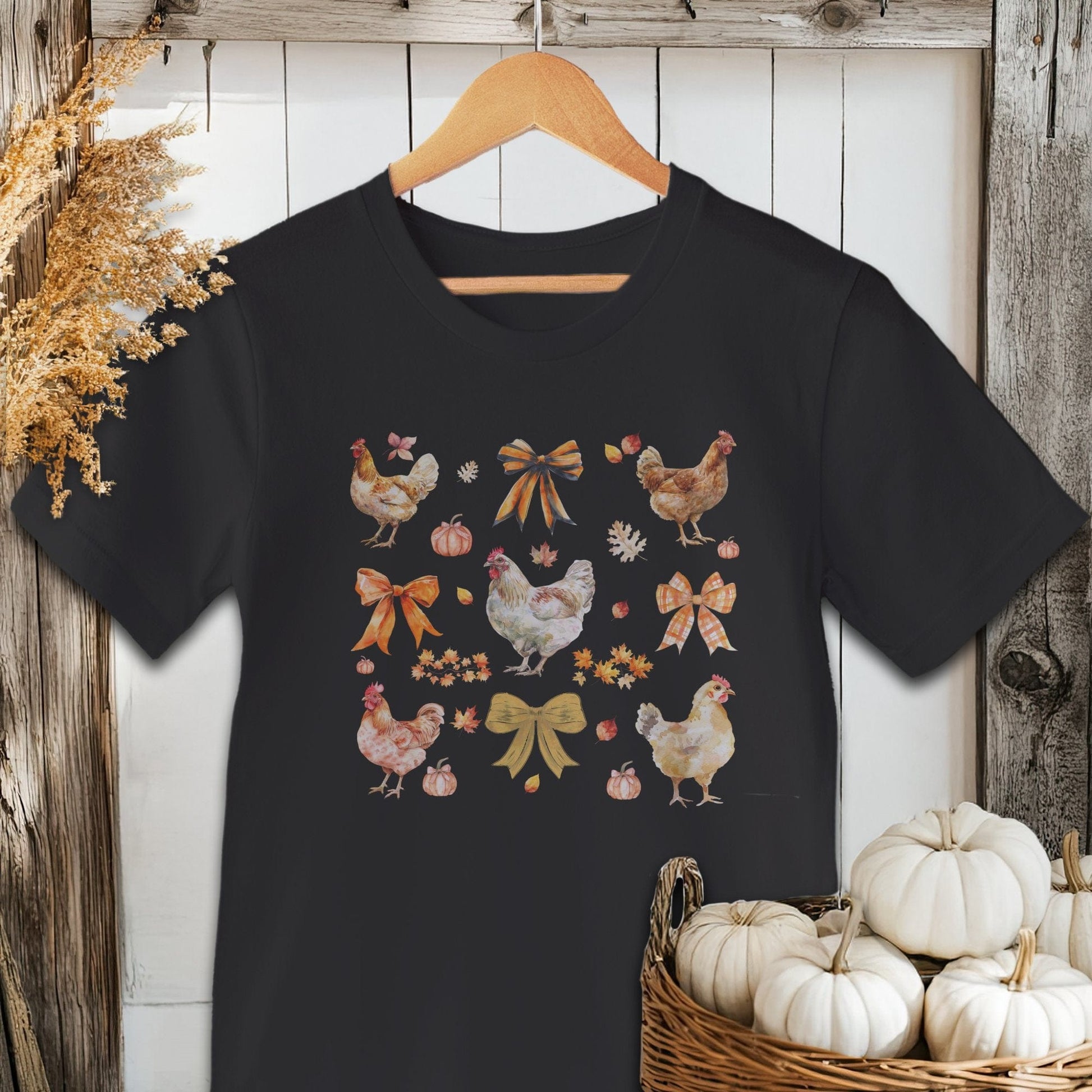 Chickens and Bows Fall Shirt