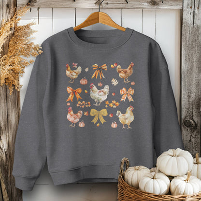 Chickens and Bows Fall - Youth Shirt