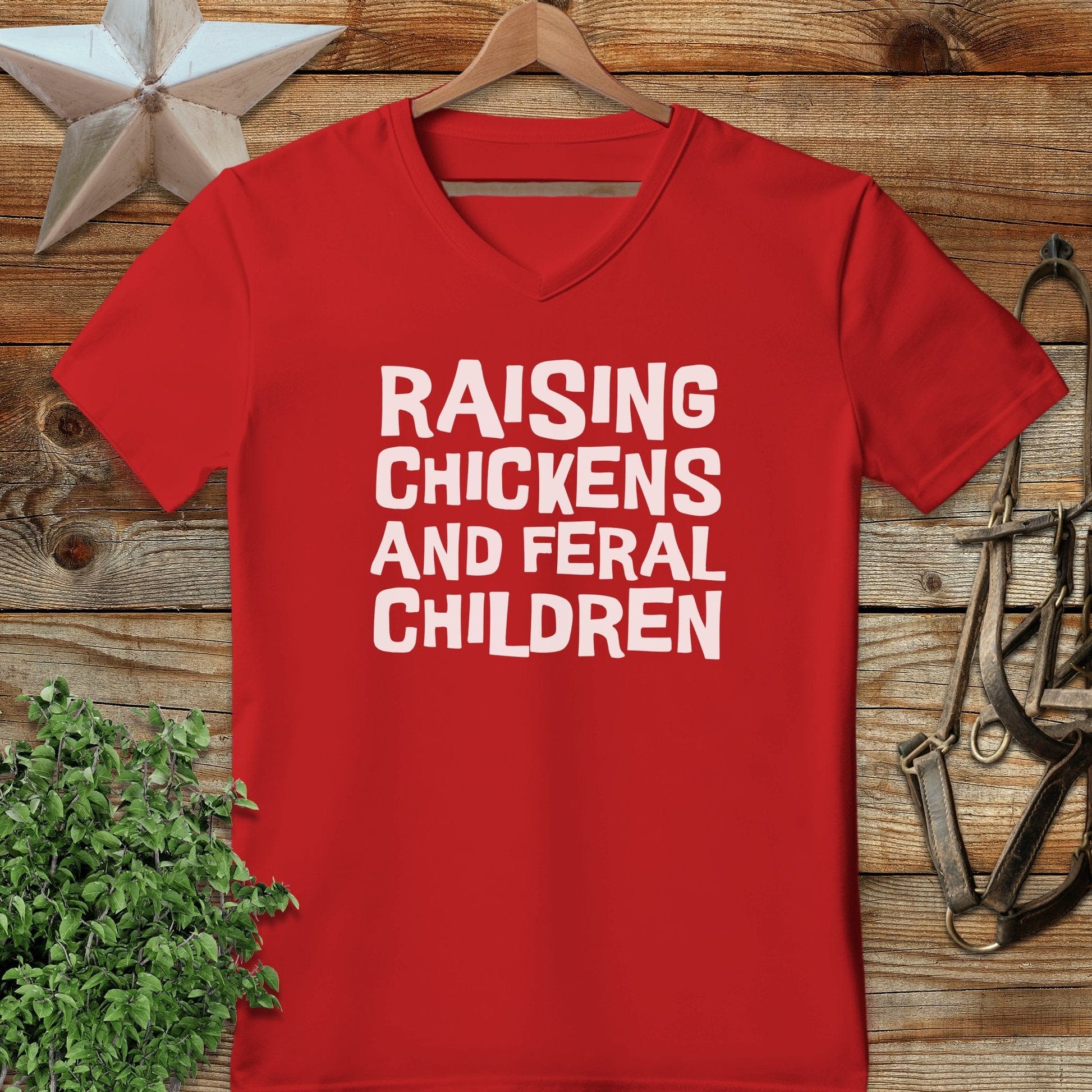 Chickens and Children V-neck