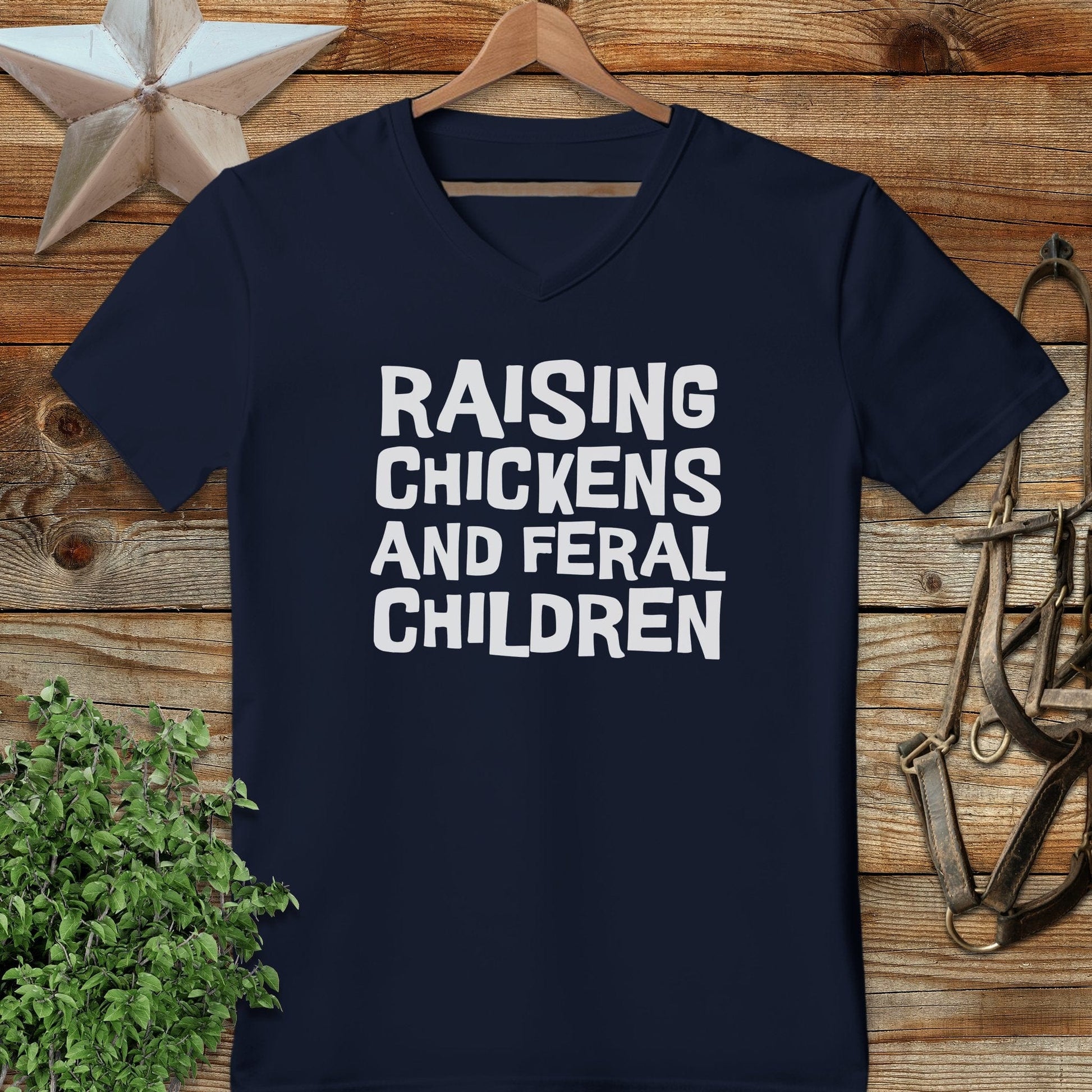 Chickens and Children V-neck