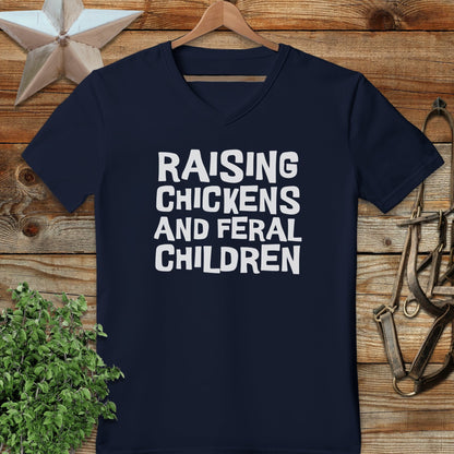 Chickens and Children V-neck