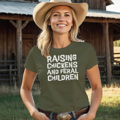 Chickens and Children V-neck