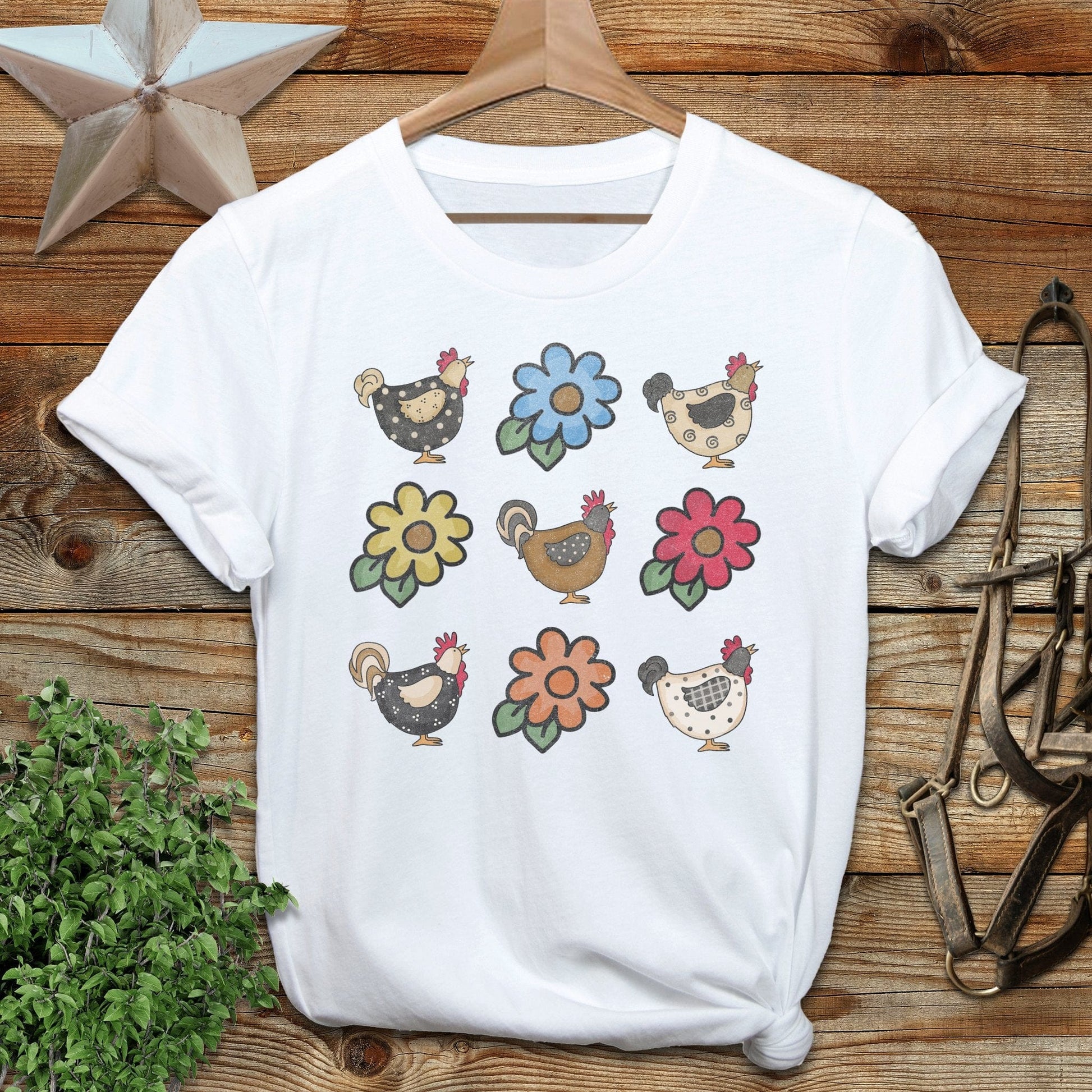 Chickens and Flowers Softstyle Tee