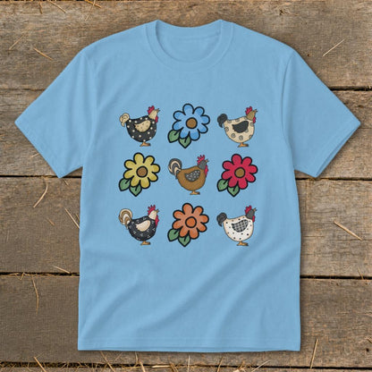 Chickens and Flowers Youth Tee