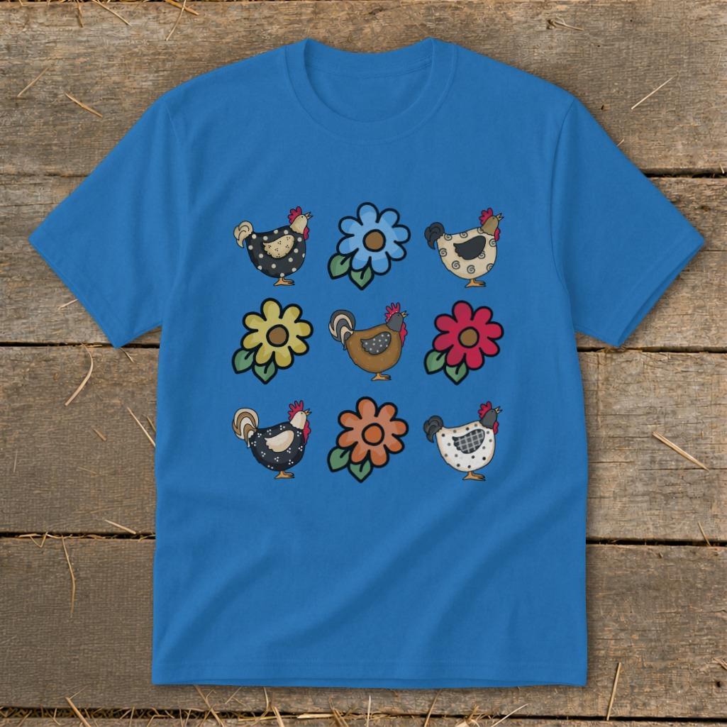 Chickens and Flowers Youth Tee