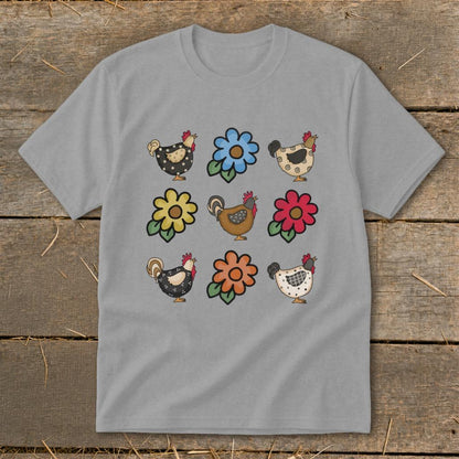 Chickens and Flowers Youth Tee