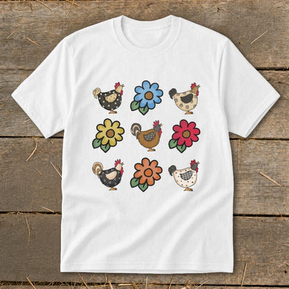 Chickens and Flowers Youth Tee
