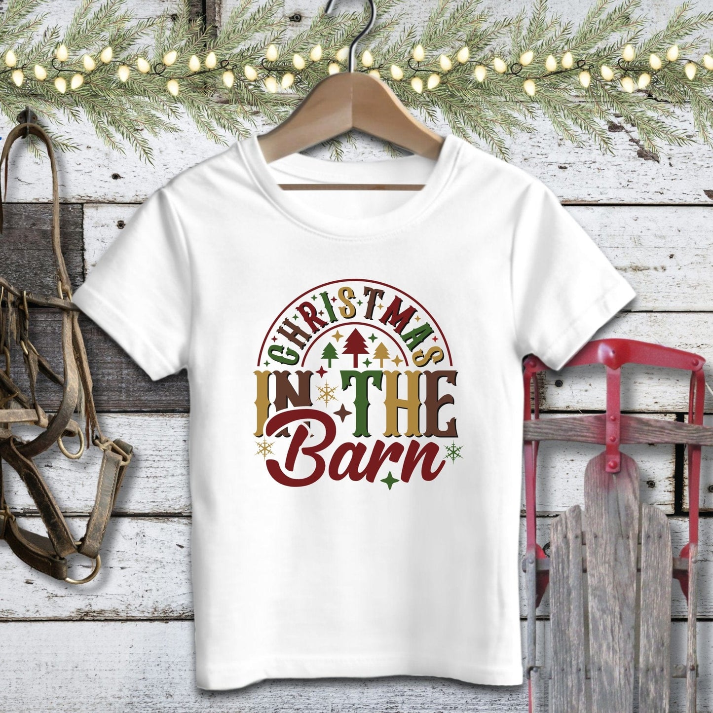 Christmas In The Barn Youth Shirt
