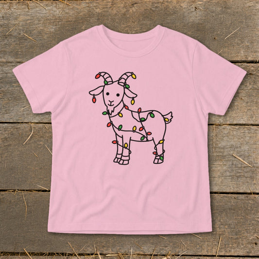 Christmas Lights Goat Infant Tee