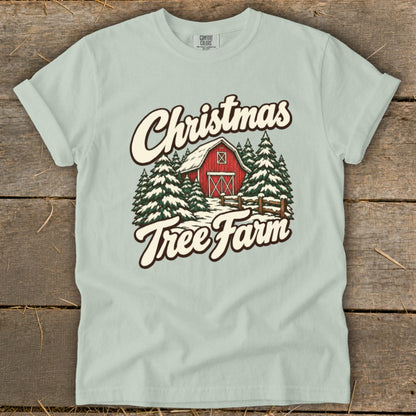 Christmas Tree Farm Barn Signature Tee