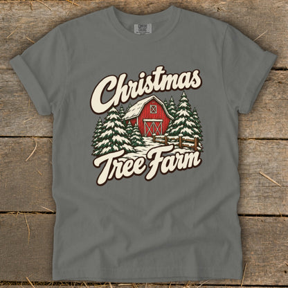 Christmas Tree Farm Barn Signature Tee