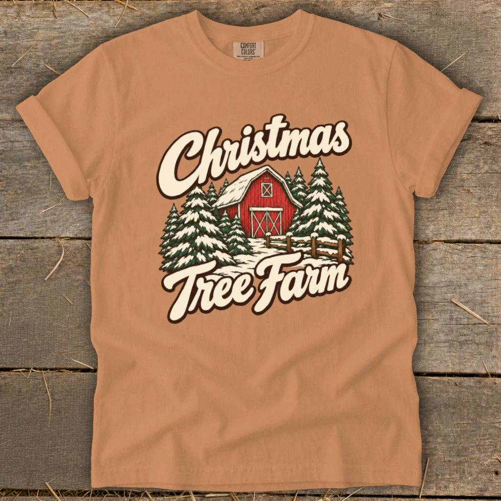 Christmas Tree Farm Barn Signature Tee