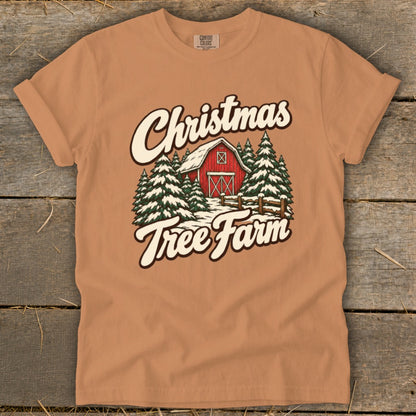 Christmas Tree Farm Barn Signature Tee