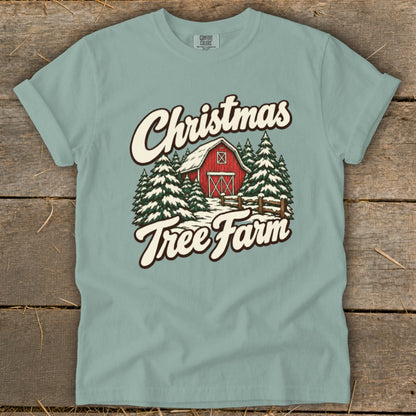 Christmas Tree Farm Barn Signature Tee