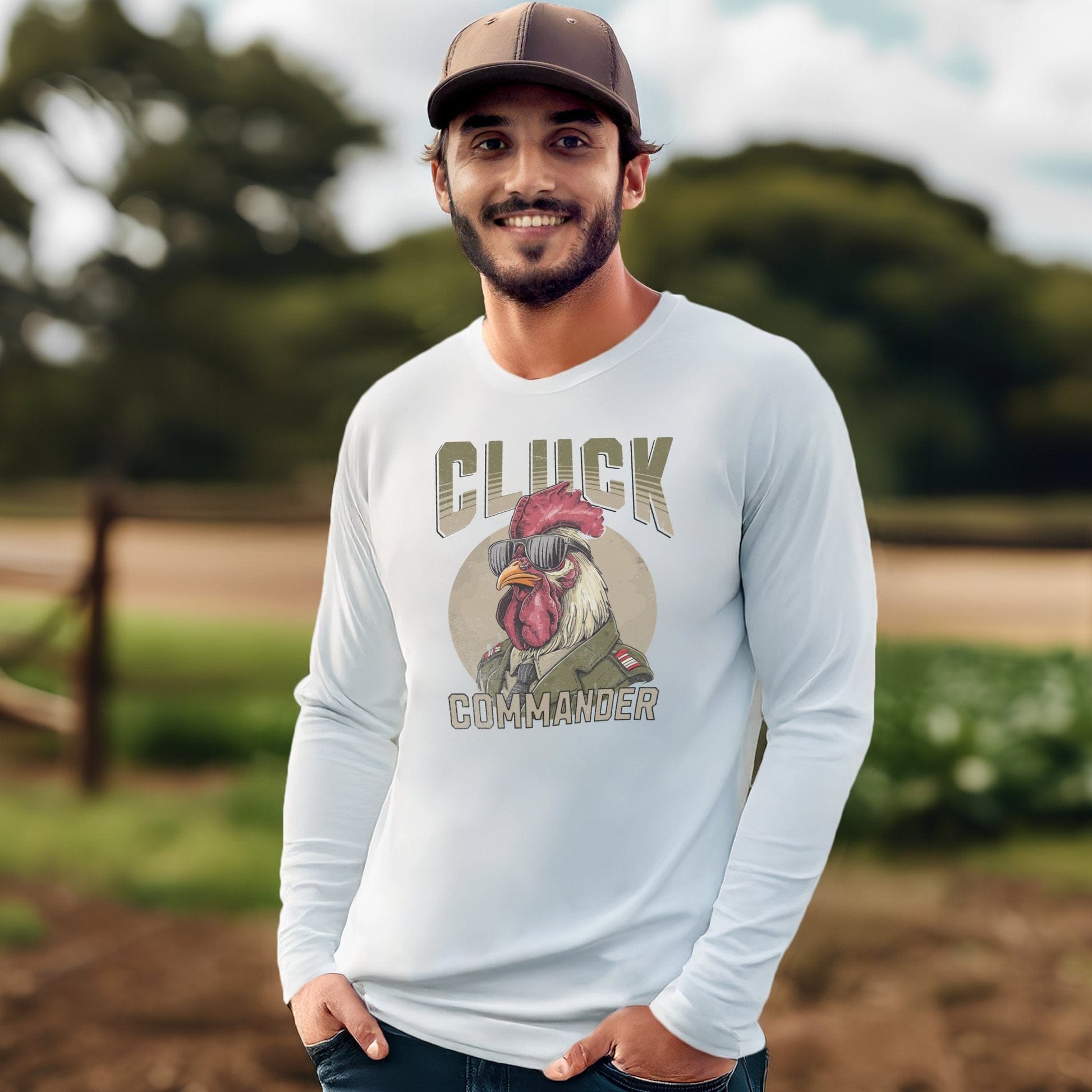 Cluck Commander Long Sleeve Tee