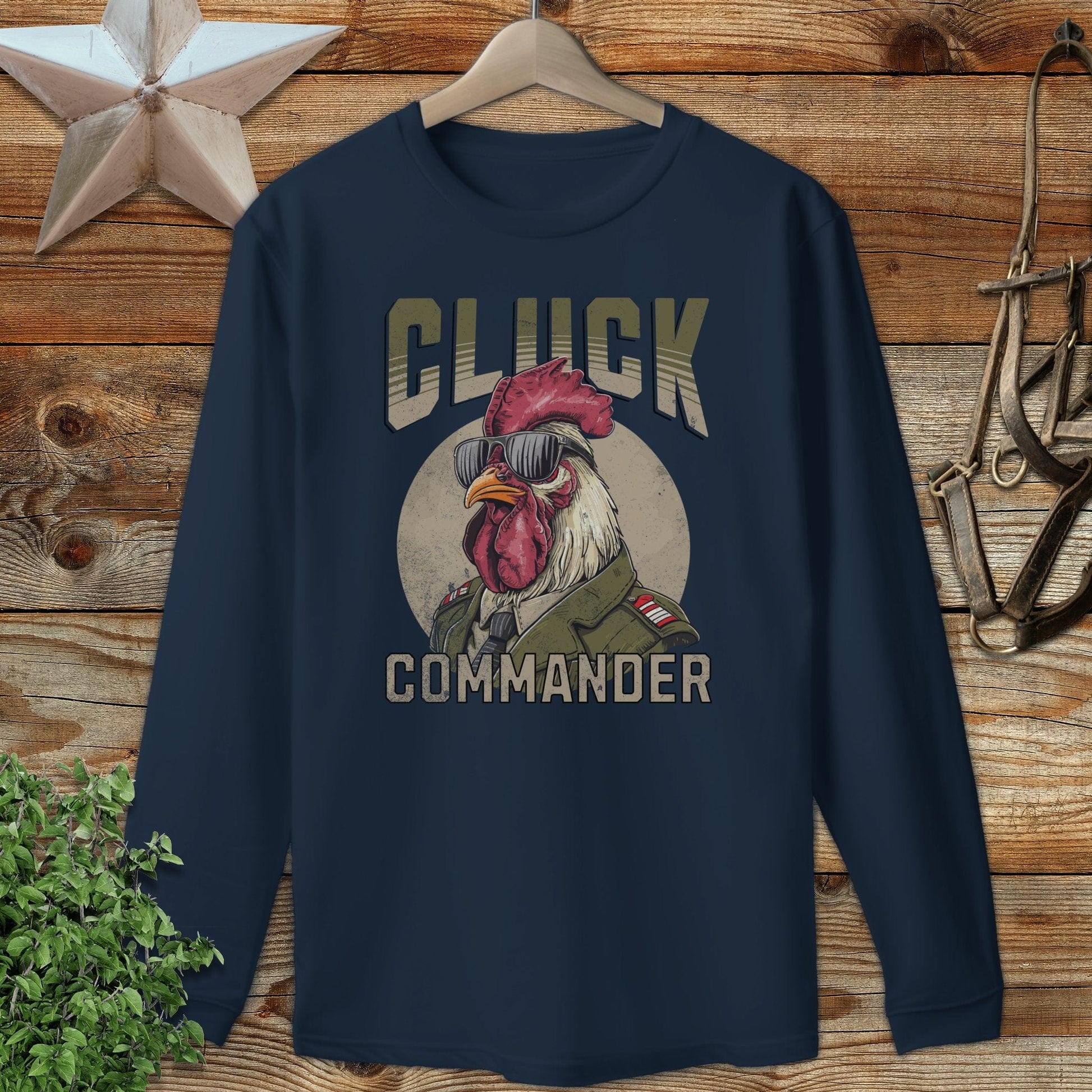 Cluck Commander Long Sleeve Tee
