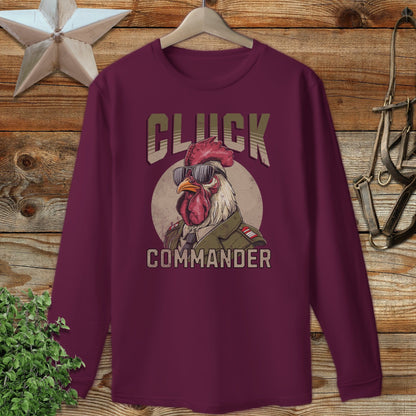 Cluck Commander Long Sleeve Tee