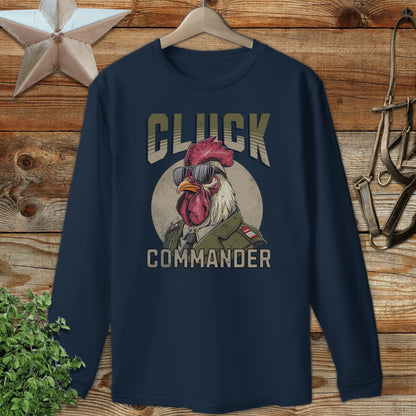 Cluck Commander Long Sleeve Tee