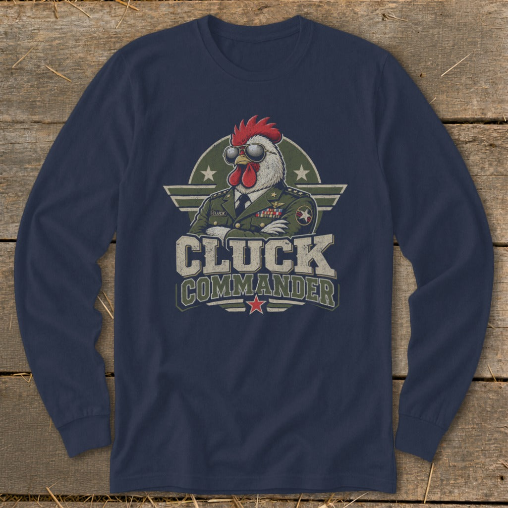 Cluck Commander Long Sleeve Tee