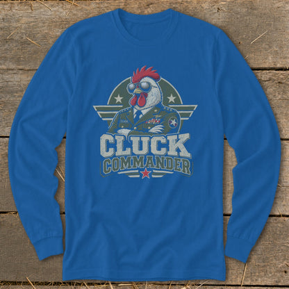 Cluck Commander Long Sleeve Tee
