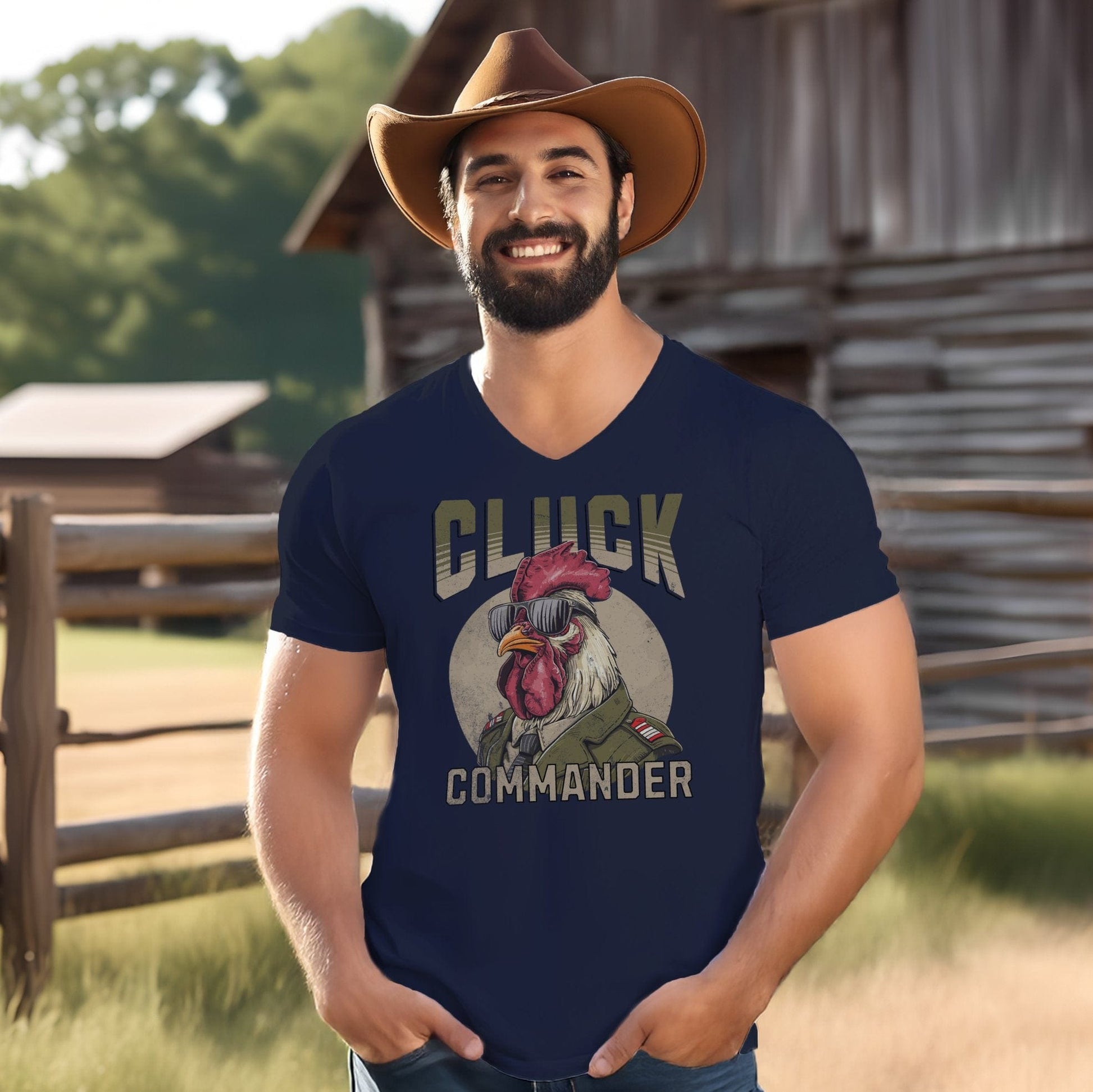 Cluck Commander V-neck