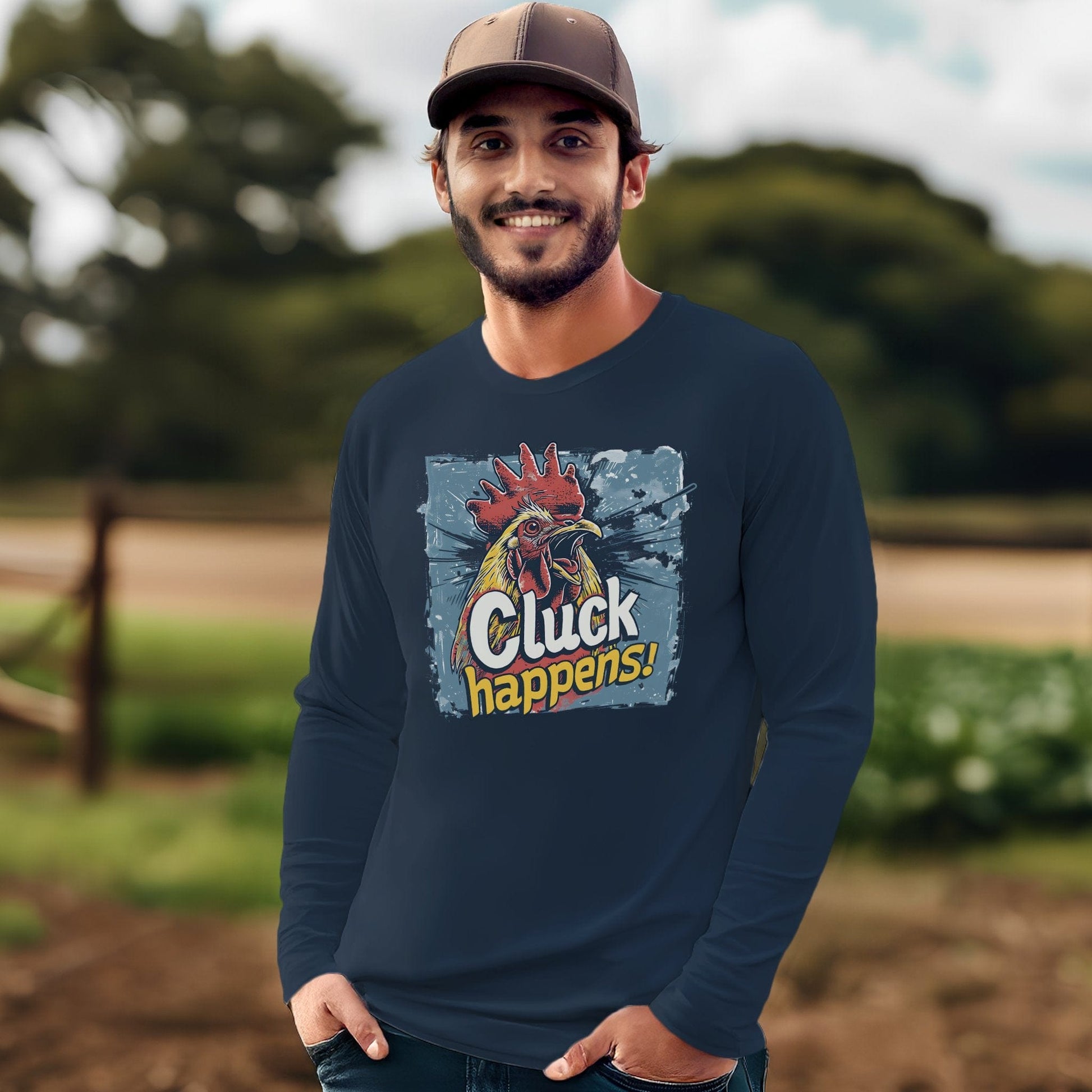 Cluck Happens Long Sleeve Tee