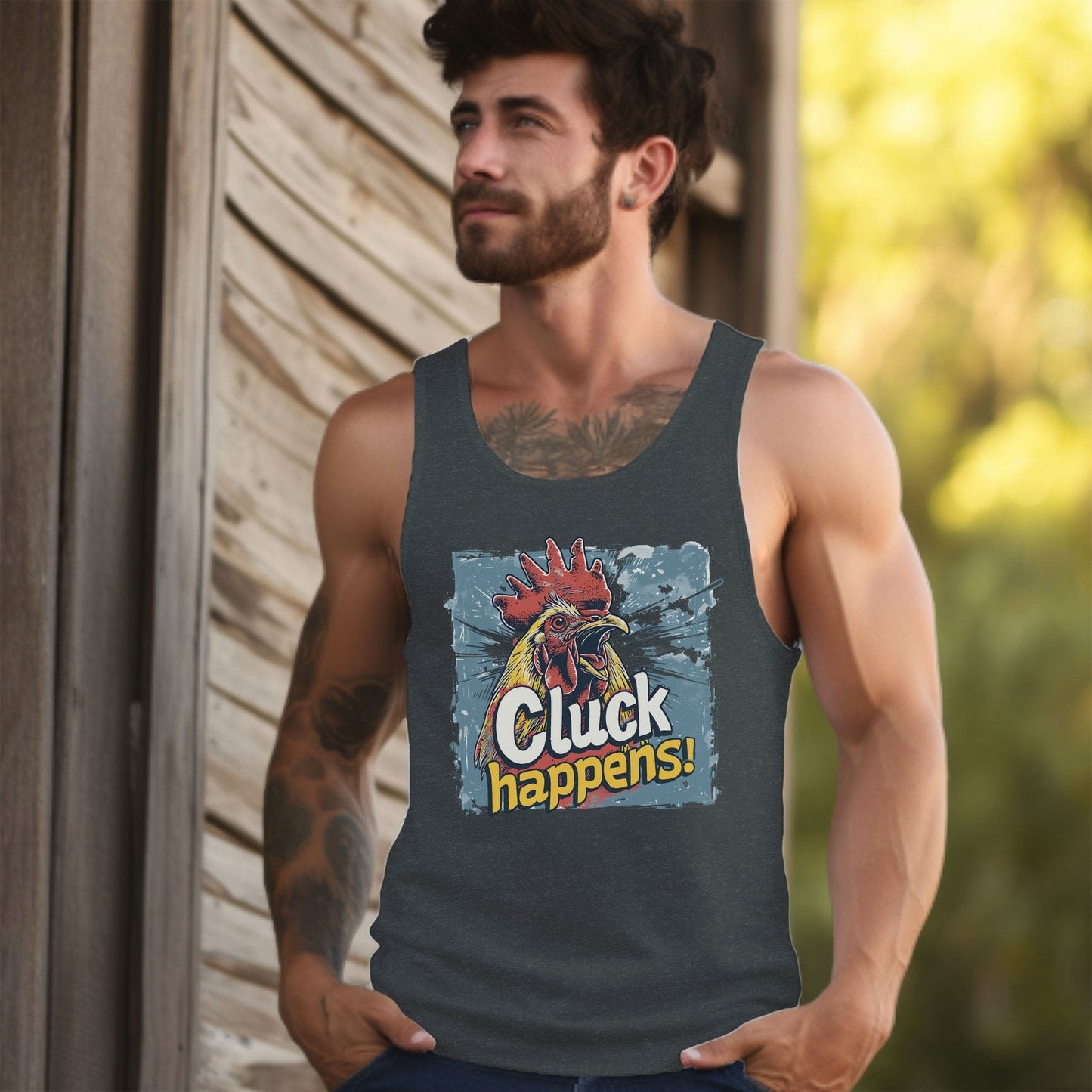 Cluck Happens Tank Top