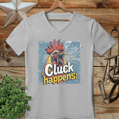 Cluck Happens V-neck