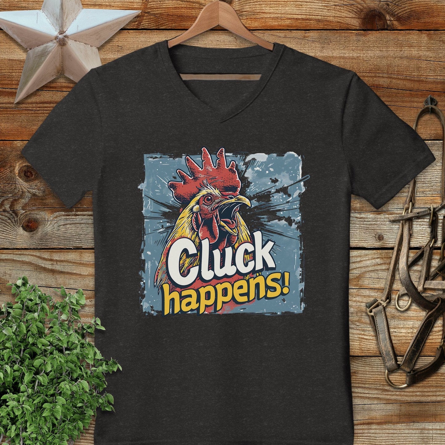Cluck Happens V-neck