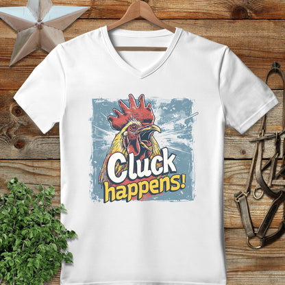 Cluck Happens V-neck