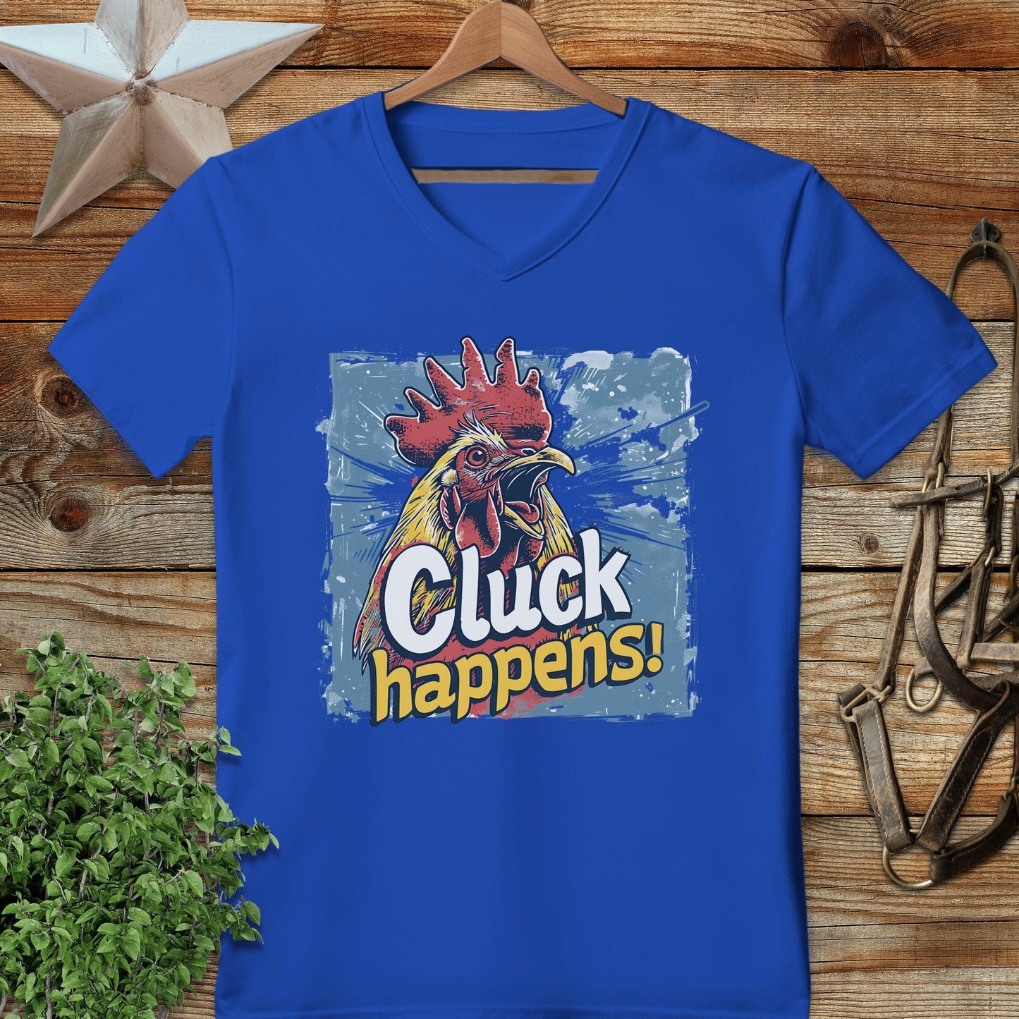 Cluck Happens V-neck