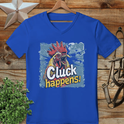 Cluck Happens V-neck