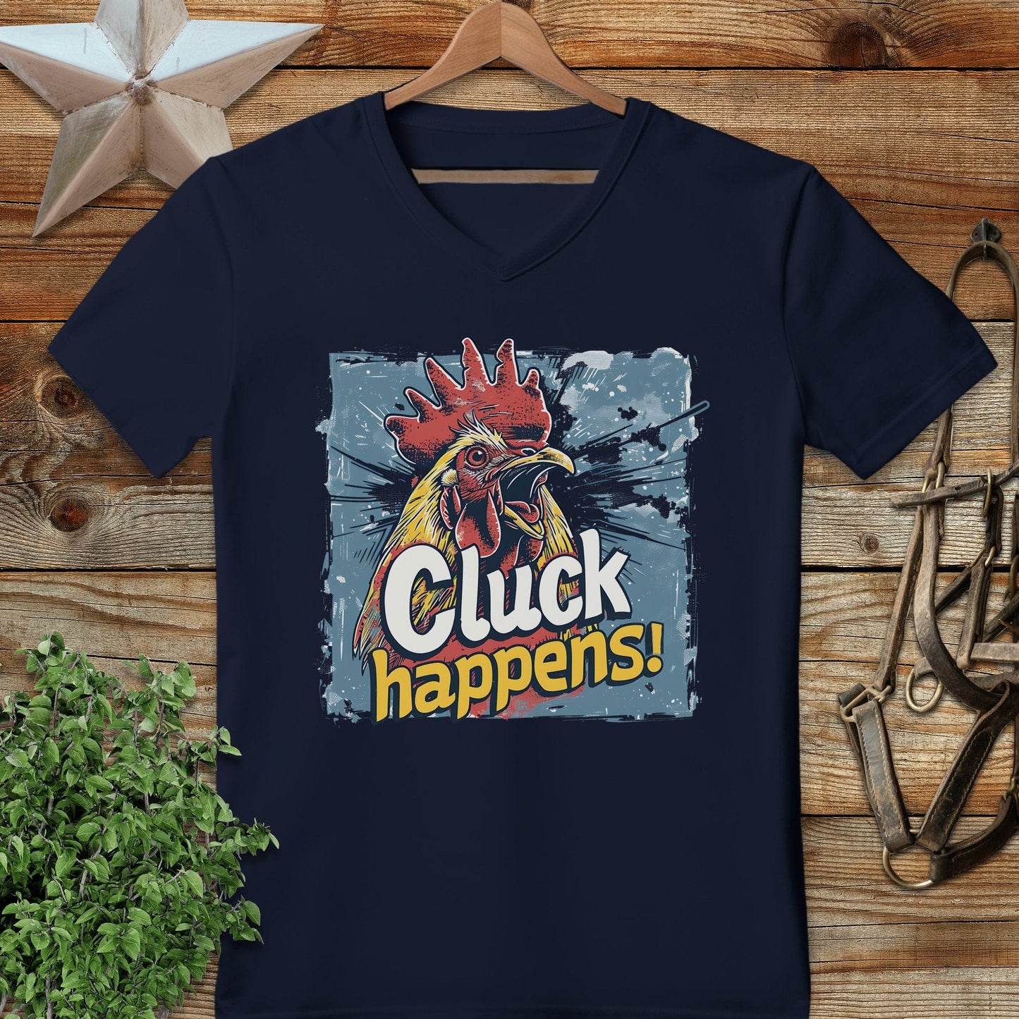 Cluck Happens V-neck