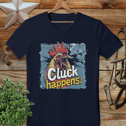 Cluck Happens V-neck