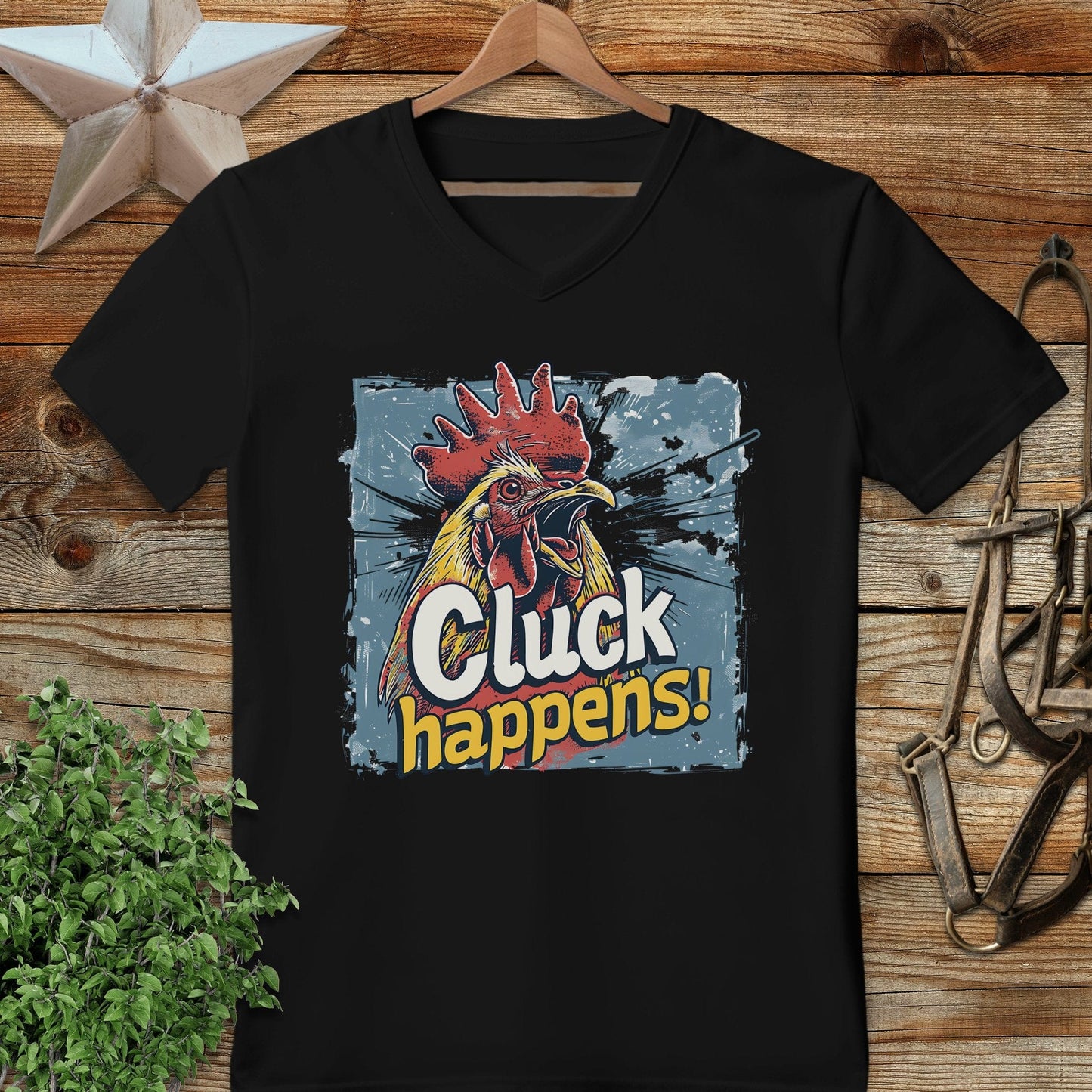 Cluck Happens V-neck