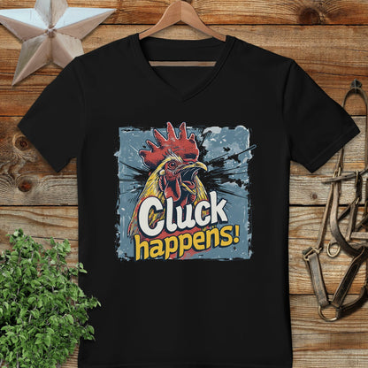Cluck Happens V-neck