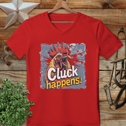 Cluck Happens V-neck